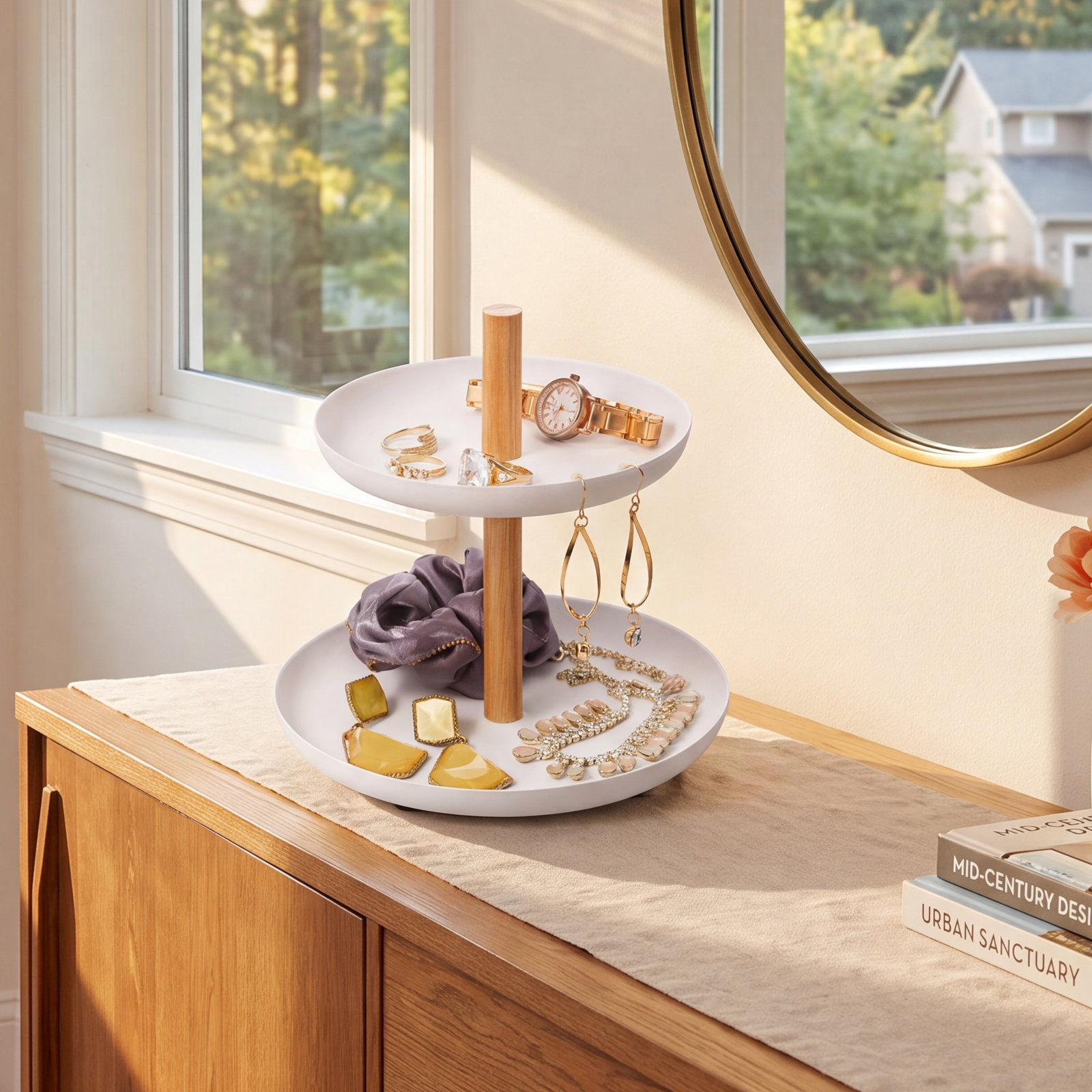 Yamazaki Home Tiered Accessory Tray