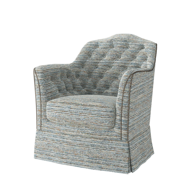 Fauteuil d'appoint Catriona, Piscine Stria Tide, Laiton rétro petit