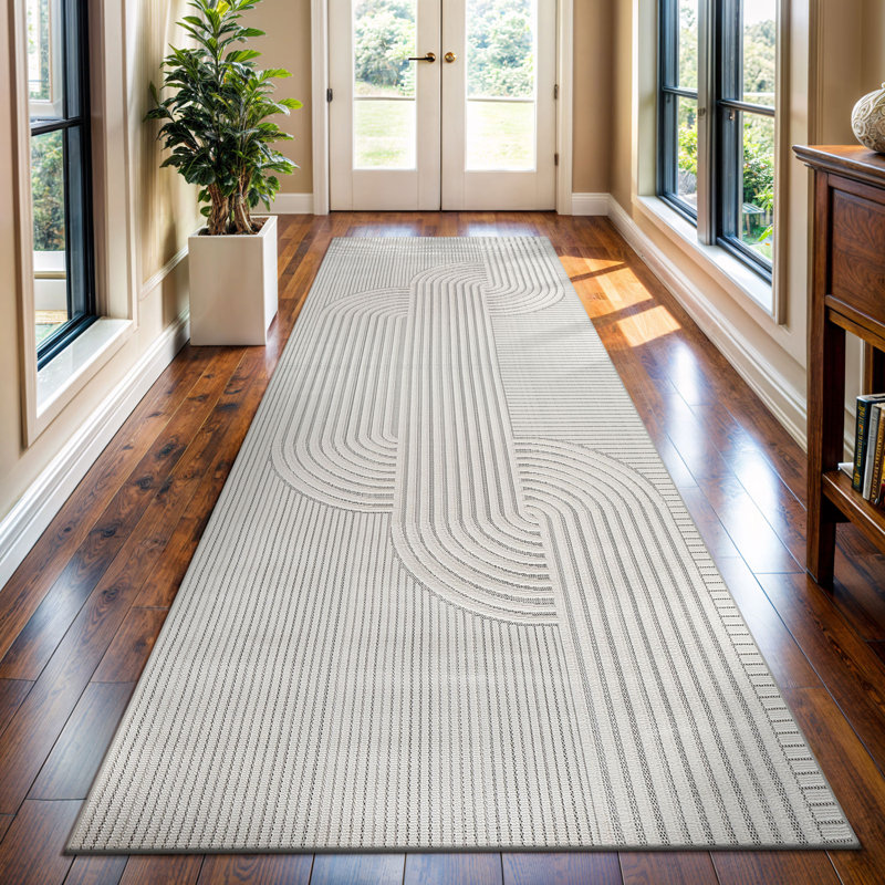 Modern High-Low Indoor Area Rug, Runner 2' x 7'