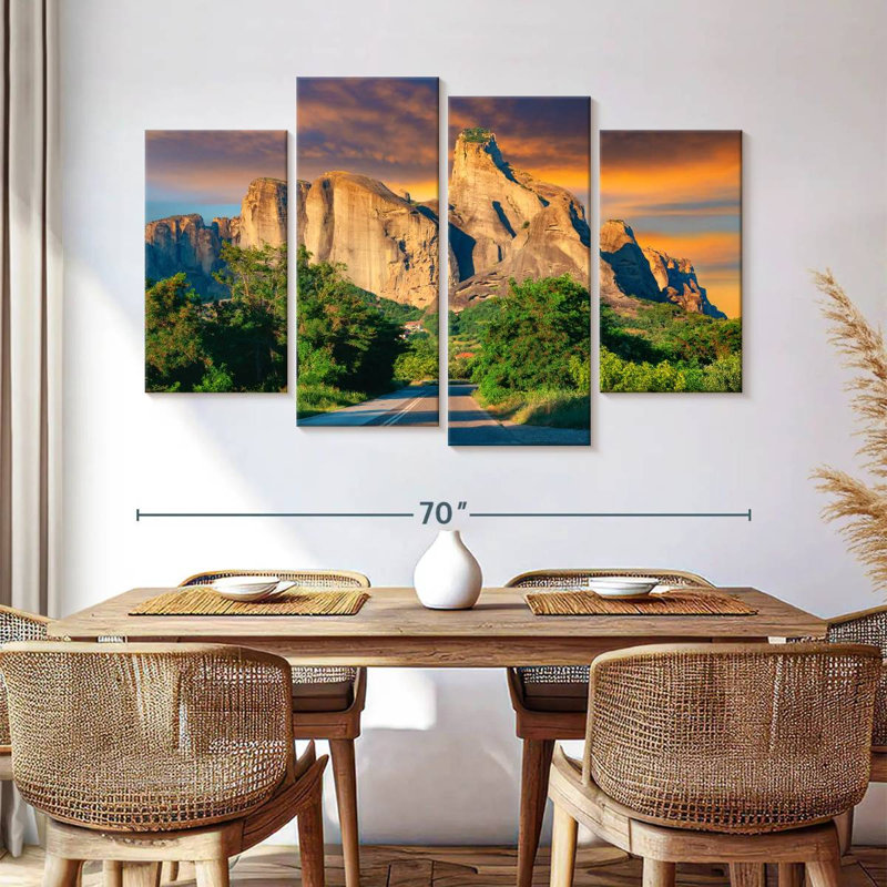 Alvord Alluring Meteora Mountains, 42" H x 68" W