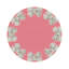 Pearl Bow Vegan Leather Round Pebble Placemat-775304727