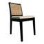 Ensemble de deux chaises d'appoint en tissu noires-126596652