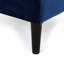 Navy Blue Velvet Seat , And Buttoned, With Birch Wood Base Tufting, Buttoned Detail, Solid Structure