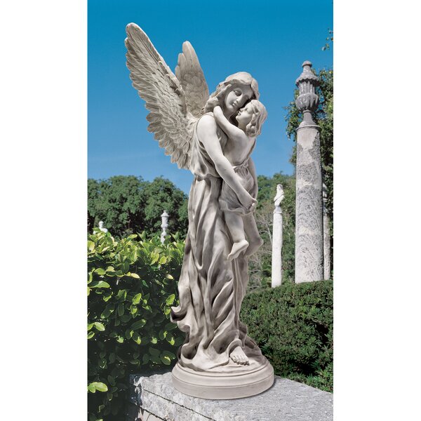 Design Toscano Statue de jardin ange gardien du paradis et Commentaires -  Wayfair Canada