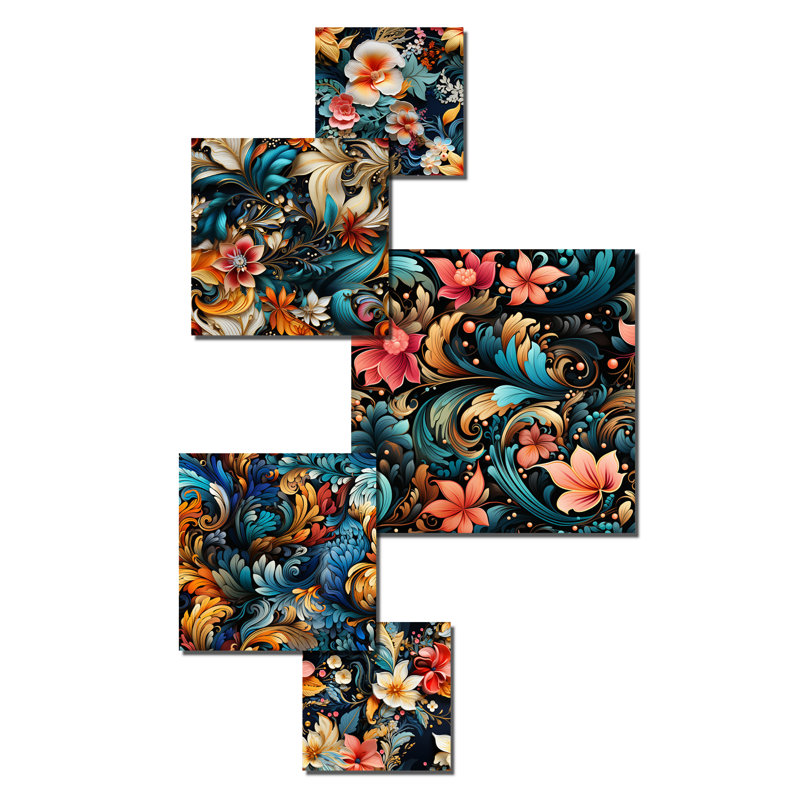 Farrel - ensemble d'art mural floral de 5
