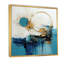 Céleste délice abstrait en turquoise et or I - reproduction d'art sur toile-1524778944-1467764722
