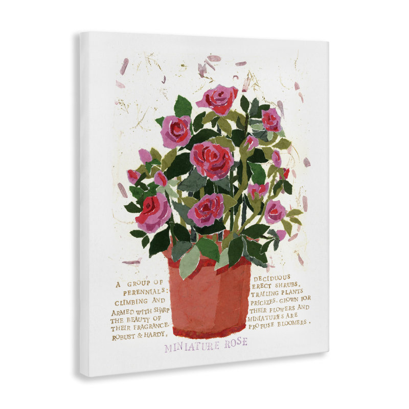 «Mini Roses Bouquet», art mural par Nancy Overton, H 48 po x l 36 po