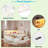 Wood Daybed With Storage Shelves, Usb Ports, Led And 2 Drawers-1055073413