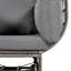 Chaise pivotante d'extérieur avec coussins-392067183