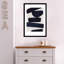 «Japonaise 5» par Simon West - Reproduction d'art graphique sur papier encadré-254656653-254656640
