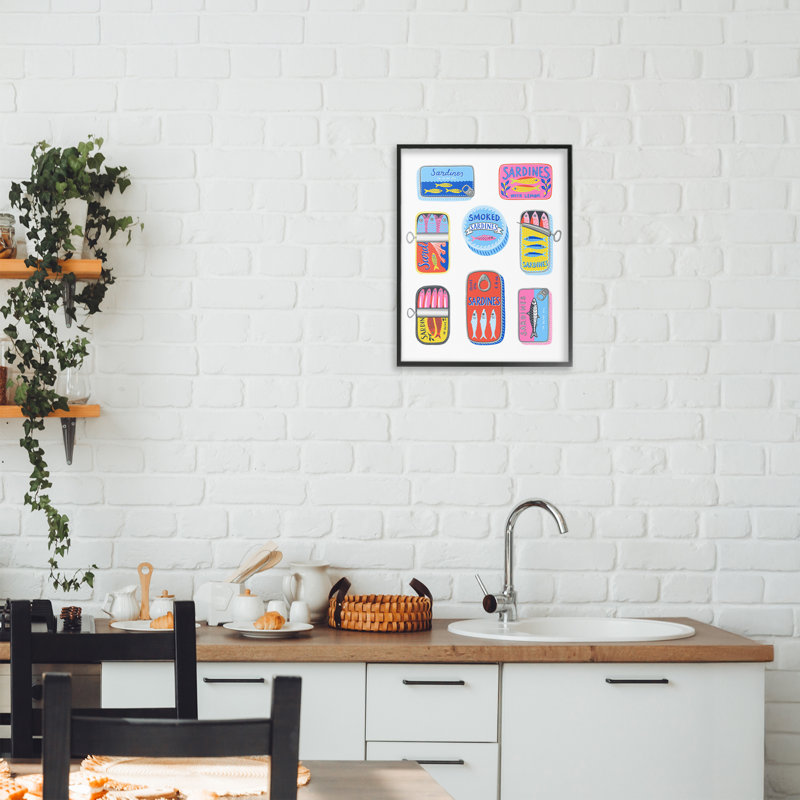 Giclée encadrée, par Bex Morley Design, H 14 po x l 11 po, Giclée encadrée noir minuit