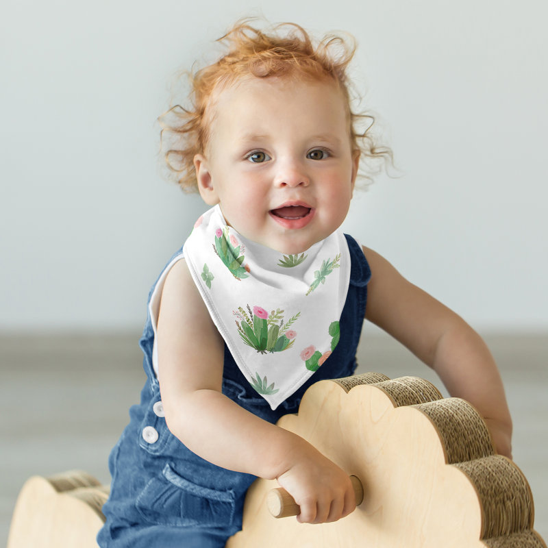 Bavoirs pour bébé cactus en tissu Bandana par Sweet Jojo Designs