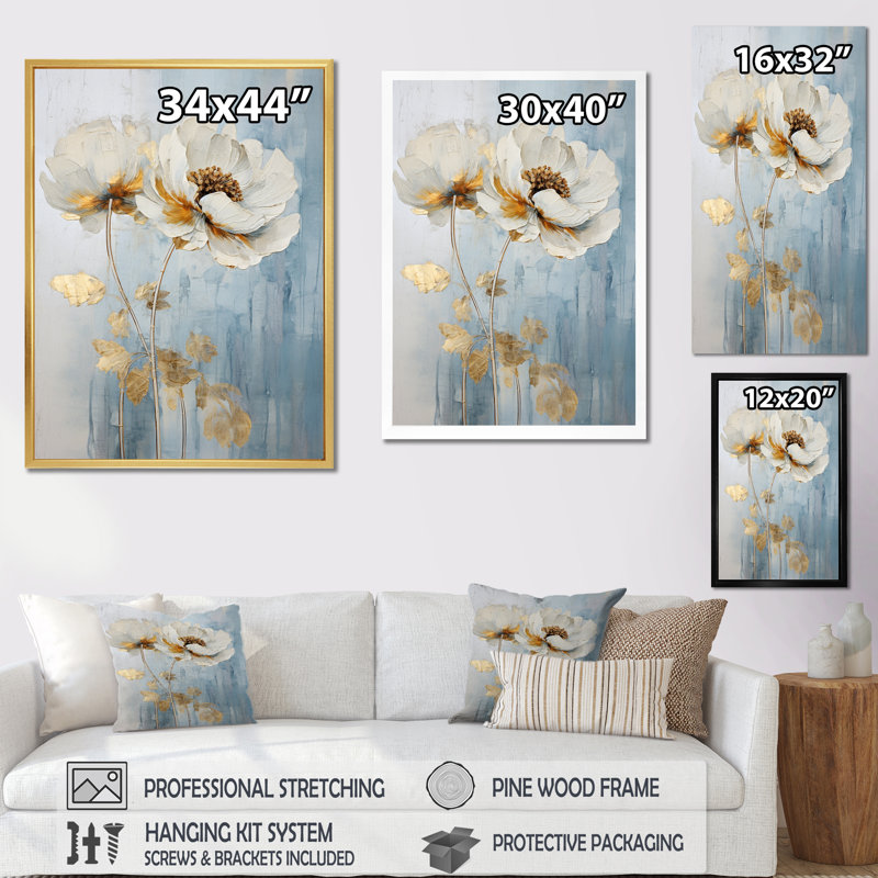 Ranunculus Radiance Treasure IV, Cadre flottant noir, H 44 po x l 34 po x P 1,5 po