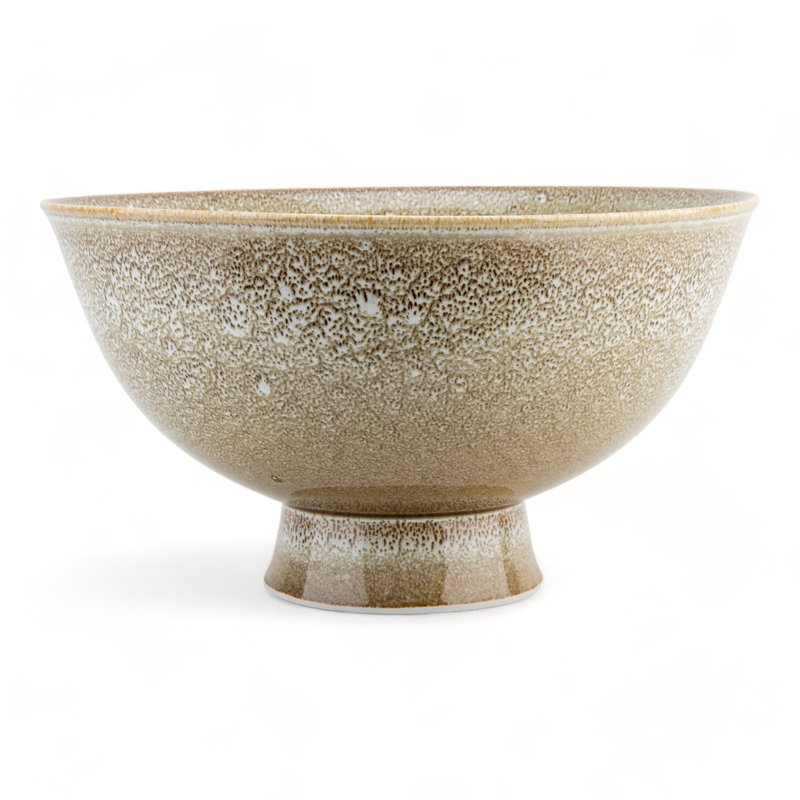 Bol rond classique en porcelaine brunâtre