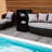 Outsunny Valet Pool Towel Rack-113696054