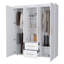 Armoire blanche 2 portes tout-en-un