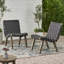 Chaise sans accoudoirs, chaises de patio 2 pièces-417909528