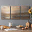 Approche du crépuscule - ensemble de 3 impressions sur toile tendue-1217402343