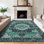 Tapis oriental antidérapant pour salle de bain Mcquay