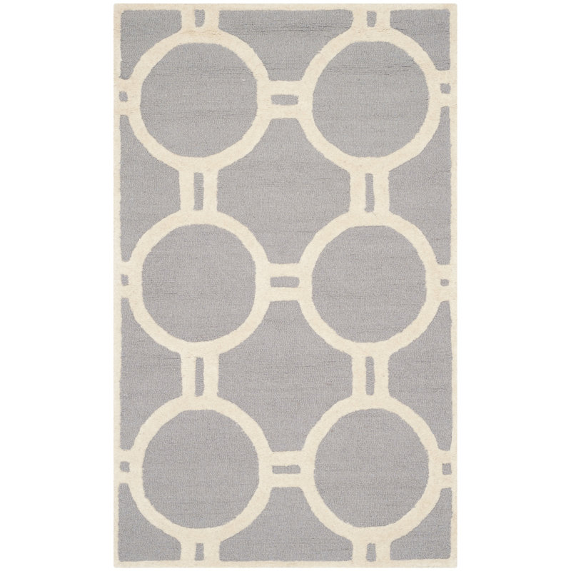 Cambridge Hand Tufted Wool Geometric Rug, Rectangle 3' x 5'
