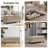 Multi-Functional Ottoman Bench for Living Room, Flip-Top Design with Wooden/Cushion Reversible Lid-809524369