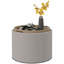 Table basse ronde avec repose-pieds avec plateau rabattable, table basse moderne, table basse