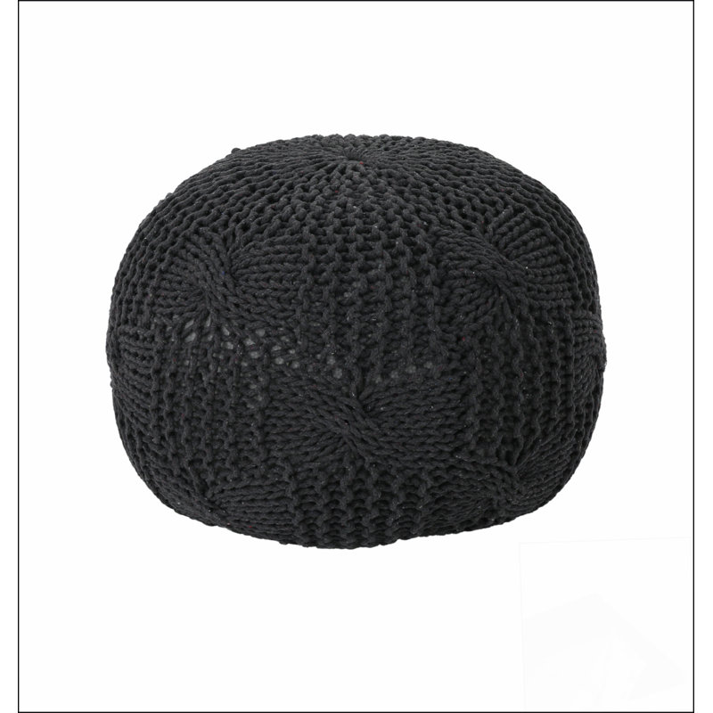 Pouf rond en coton Bordeaux Bordeaux, choix confortable, multiples fonctions, design classique et coins confortables