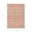 Tapis intérieur / extérieur lavable 5 pi x 8 pi corail et ivoire Southwestern