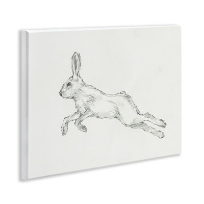 "Lapin sautant", art mural par Ethan Harper