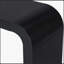 Table d'entrée minimaliste en acacia avec deux pieds, design élégant et élégant-259664806