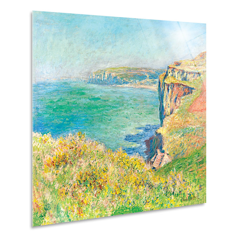 Claude Monet-Cliff by the Sea-Horizontal, Plastic/Acrylic, 70cm H x 70cm W
