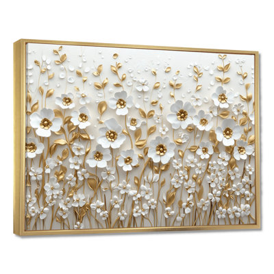 Moriyama White Orchid Tree Garden Of Branches I - Wildflowers Wall Art for Living Room