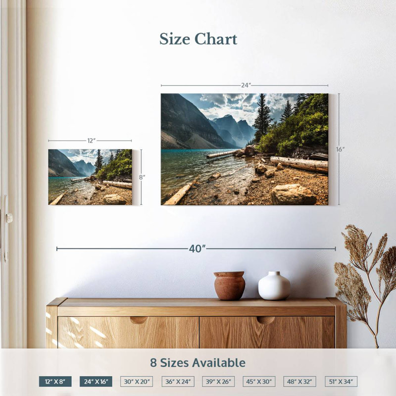 Alvord Moraine Lake Waterfront, H 16 po x l 24 po