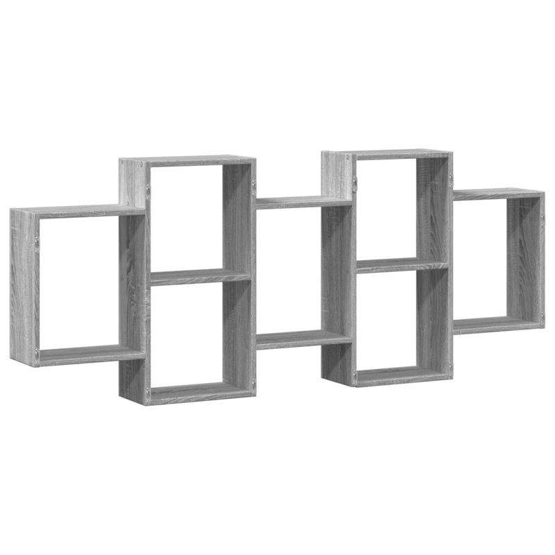 Tablette murale vidaXL en bois d'ingénierie gris Sonoma 62,6 x 7,1 x 25,6 po