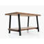 Table basse rustique en bois massif avec tablette de salon 39 po x 20 po 21 po, couleur noyer, noyer, classique