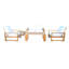 Capistrano Outdoor 5 - Piece Teak Conversation Set