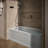 Archer 66" x 32" Acrylic Alcove Soaking with Comfort Depth-12504487-89286635