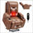 PU Infinite Position Power Lift Recliner Chair For Elderly, Heavy Duty With 8-Point Vibration Massage, Lumbar Heating, USB Port, And Cup Holders-18786372