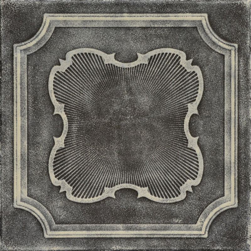 Carreau de plafond en polystyrène collé 1,6 pi x 1,6 pi Coronado, Brun / beige