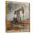 Toile avec cadre flottant or