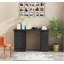 Table de travail moderne avec bureau d'ordinateur
