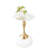 Small End Table Round Side Table,  Modern Metal Pedestal Table, Fluted Circle Decorative Drink Martini Table,Minimalist Accent Table For Small Spaces-1110330088-1110330091