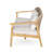 Douglas Outdoor 2-Piece Acacia Wood Conversation Set