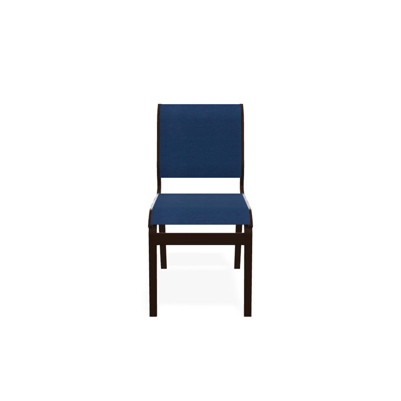 Chaise d'appoint de salle à manger Hiraku, Cobalt 35D Sunbrella®, Kona texturé