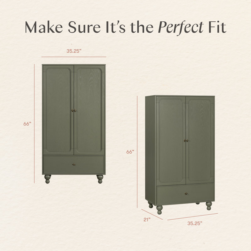 Astre Assembled Armoire by Nate Berkus, Archival Elm