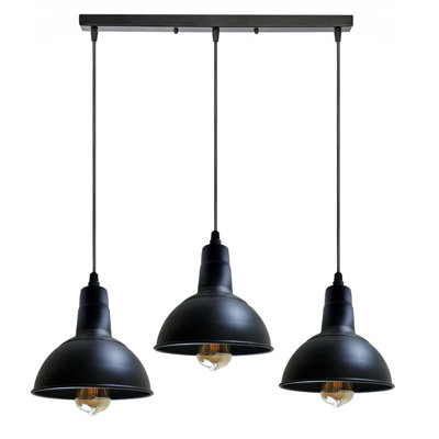 Lavaca 3 - Light Black Pendant