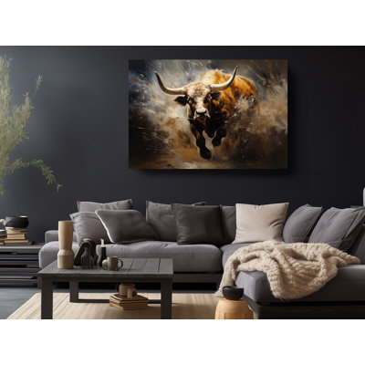 Reproduction d'art sur toile, reproduction de Texas Longhorn