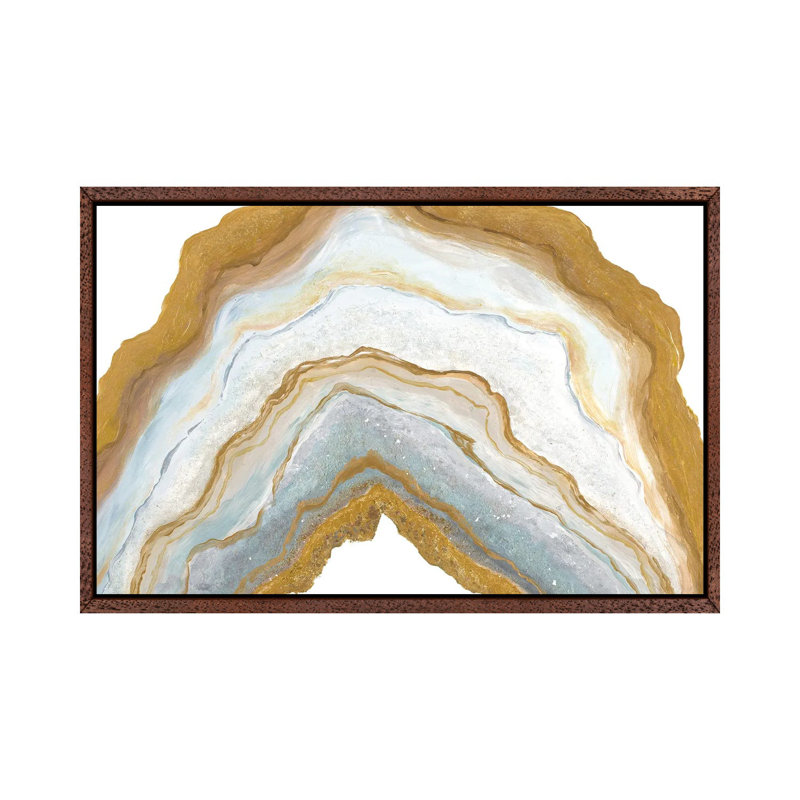 Agate Rainbow II by Tiffany Hakimipour - Gallery-Wrapped Canvas Giclée on Canvas, Classic Wood Framed