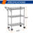 3-tier Utility Cart With Wheels Outdoor Rolling Metal Storage Organizer-115615861-115615863