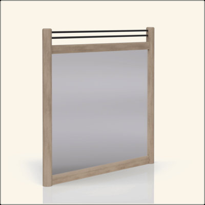 Miroir à affiche couleur sable